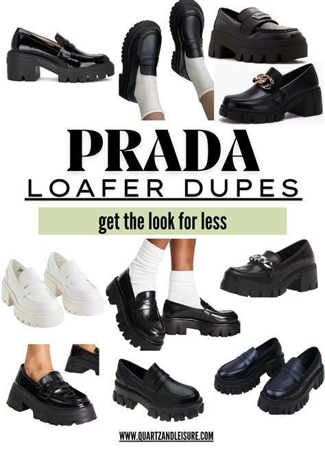 prada dupe loafers|prada monolith loafers dupe.